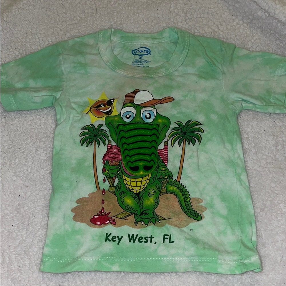 Green Tie-Dye Kids T-Shirt